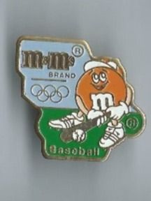 Placchette & Badge: m & m's , Baseball Olympia Pin – Usato da Zürich venduto da t24_de