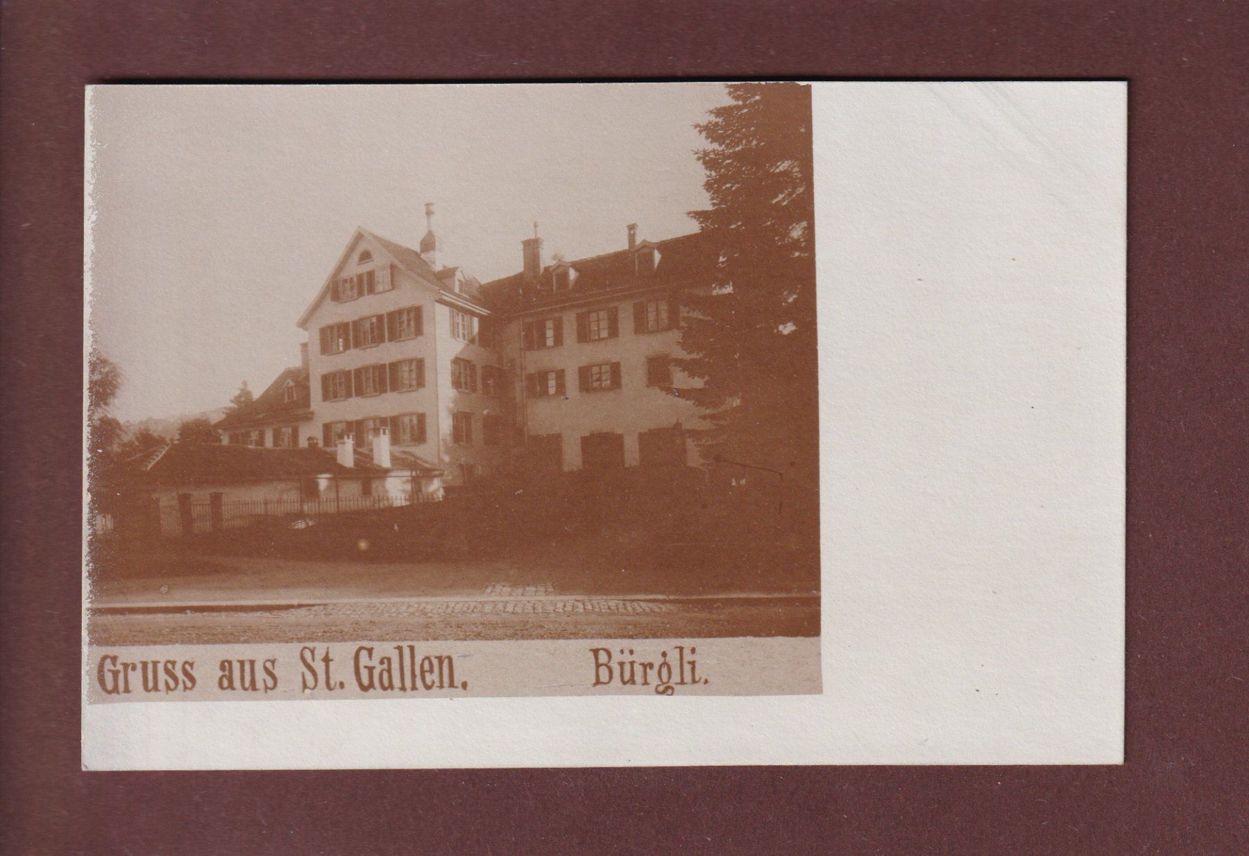 Cartoline postali: Gruss aus ST. GALLEN - Bürgli – Usato da Pully venduto da nicecards