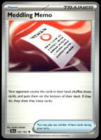 Pokémon Meddling Memo 181/191   EN SV08 Surging Sparks