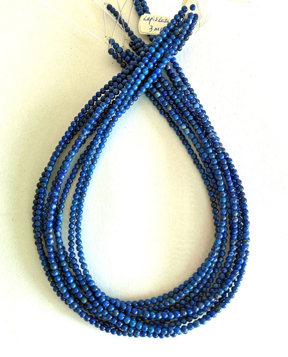 Pietre preziose: Lapis Lazuli, Beads 3mm – Nuovo e nell'imballaggio originale da Rümlang venduto da 21f