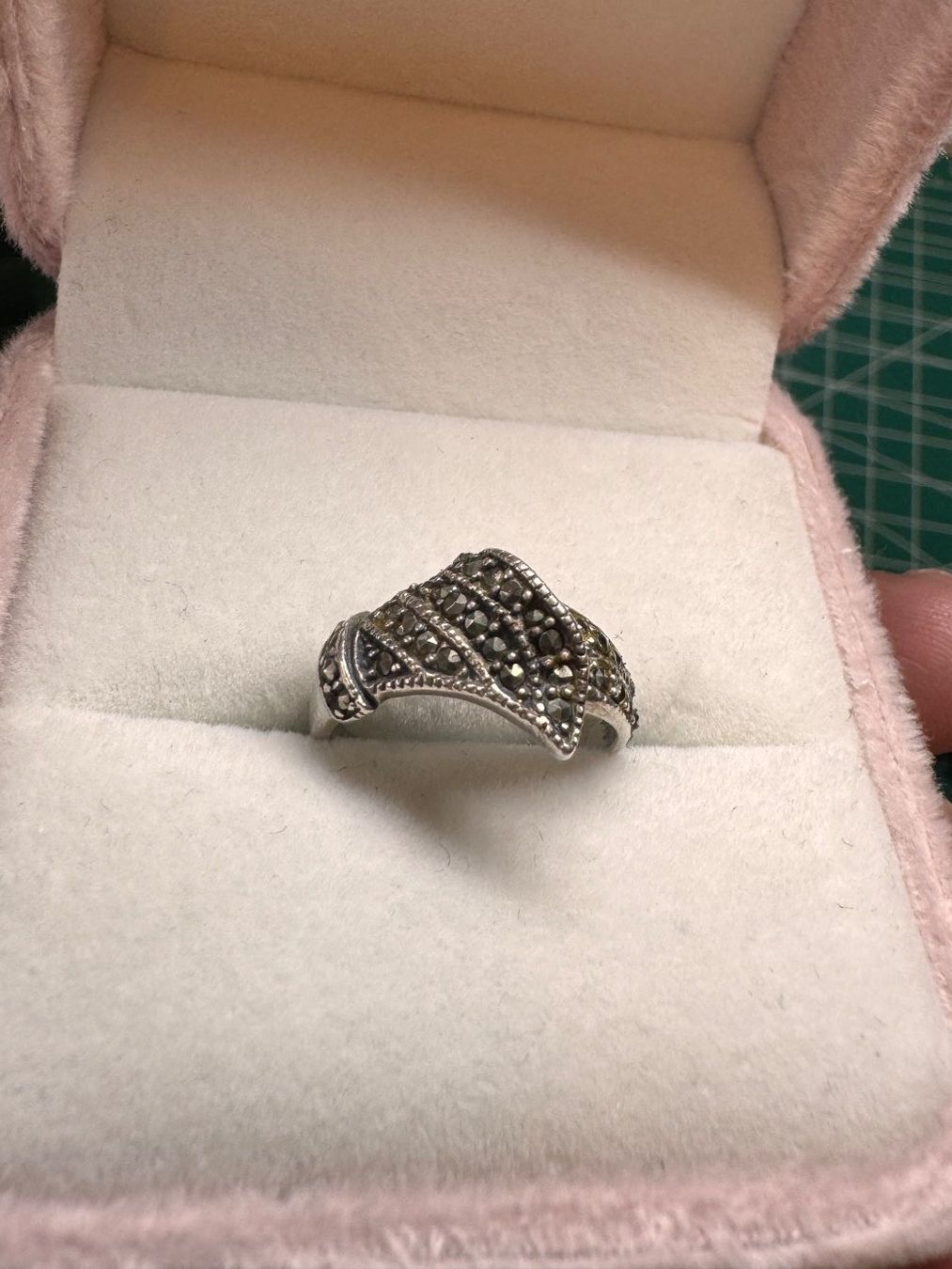 Ringe: Vintage Silberring S925 mit Markasit Stein Gr.50 – Gebraucht aus Zürich von hanna1990 6