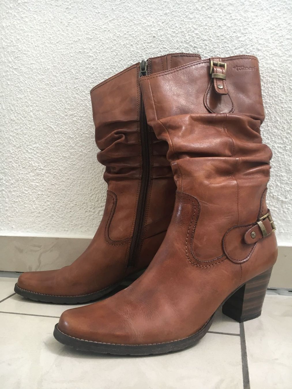 Tamaris Scarpe da donna: Tamaris Lederstiefel Grösse EU 37 – Nuovo (secondo la descrizione) da Luzern venduto da 2ndchances