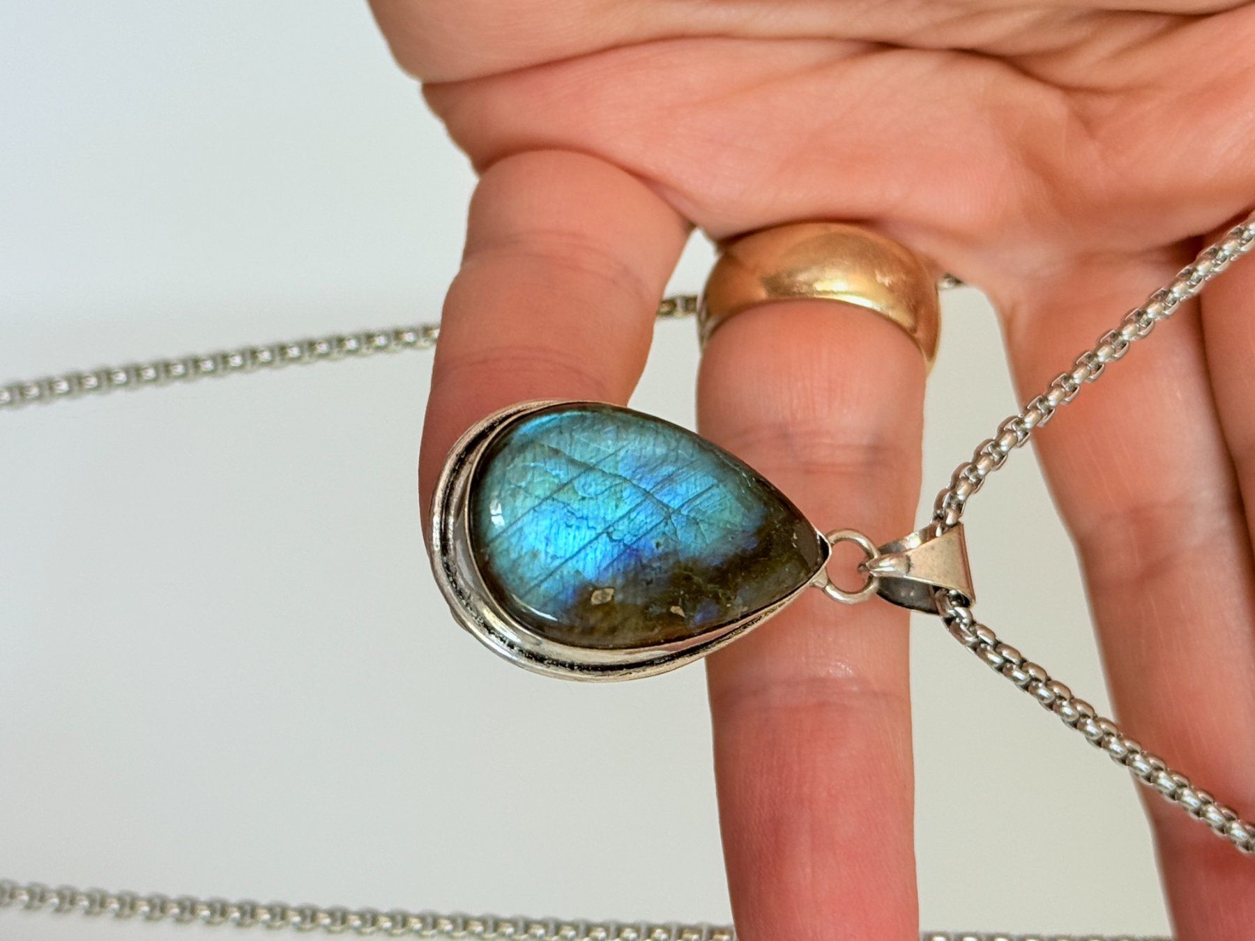 Catenine: Collier Labradorite - Été étincelant! – Nuovo e nell'imballaggio originale da Genève venduto da AWWA 8