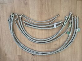Panzerschläuche Set Metall geflochten neu 10Stk
