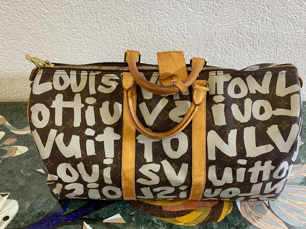 Louis Vuitton Stephen Sprouse Graffiti Keepall 50 - Brown