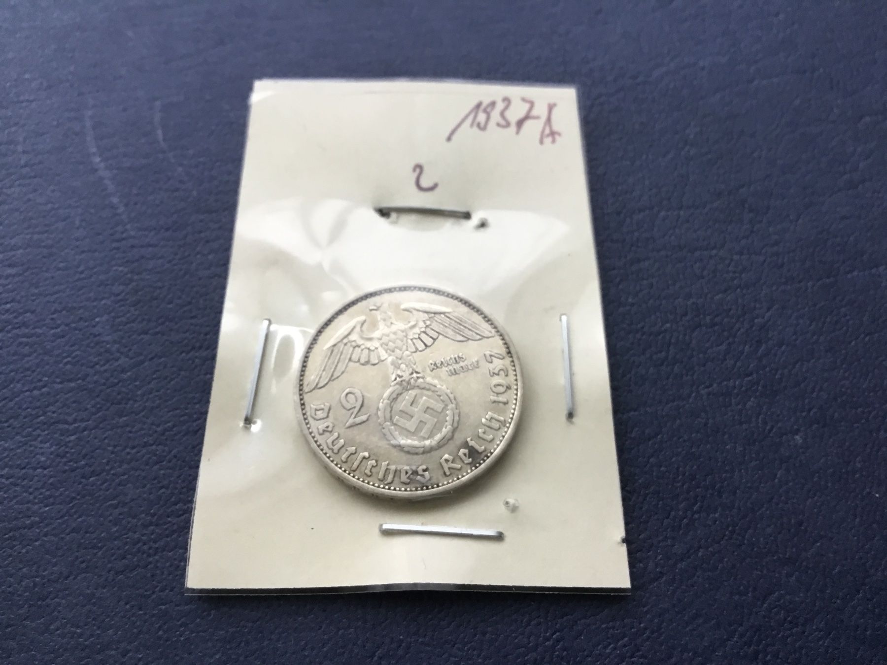Tutti le monete: 2 Reichsmark 1937   A. – Usato da St. Margrethen SG venduto da alfapeugeot10
