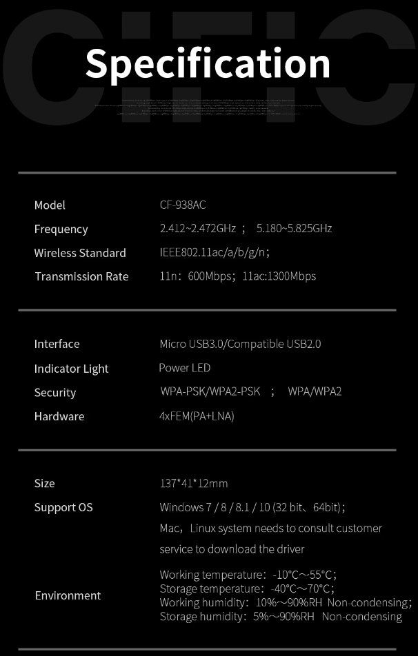 Lecteurs & Adaptateurs: 1900 Mbps USB Wireless WIFI WLAN Adapter Kali Linux Win Mac – Neuf avec emballage d'origine à Romanshorn par pfimex 7