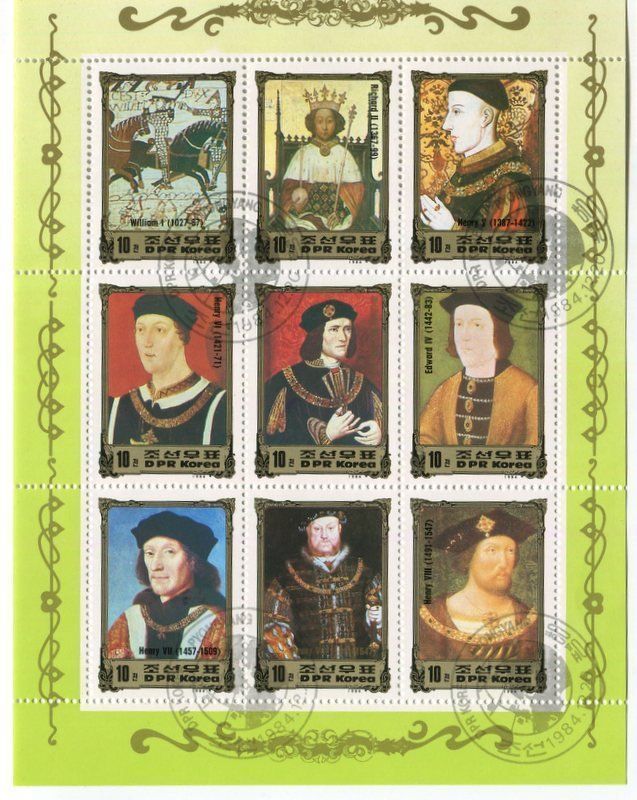 Alle Briefmarken: Block "Britische Monarchen". Korea – Neu und originalverpackt aus Basel von Butsch5