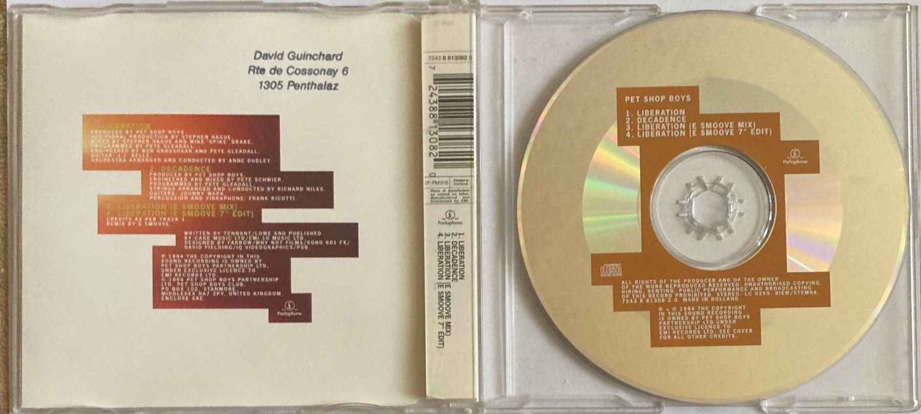 CD: PET SHOP BOYS -  LIBERATION – Usato da Poliez-Pittet venduto da Newtown-Records 1