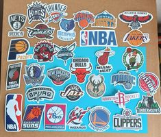 NBA Basketball Sticker Set