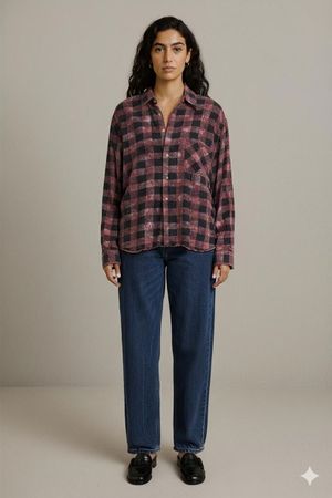 Vintage Flanell Buffalo Check Hemd - Ripcurl