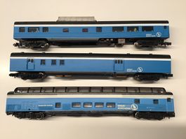 Vintage Great Northern Zugwaggons, Spur N, Dreierset
