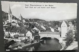 Hast Rheumatismus in d.Waden Raff Dich auf u.komm n.Baden