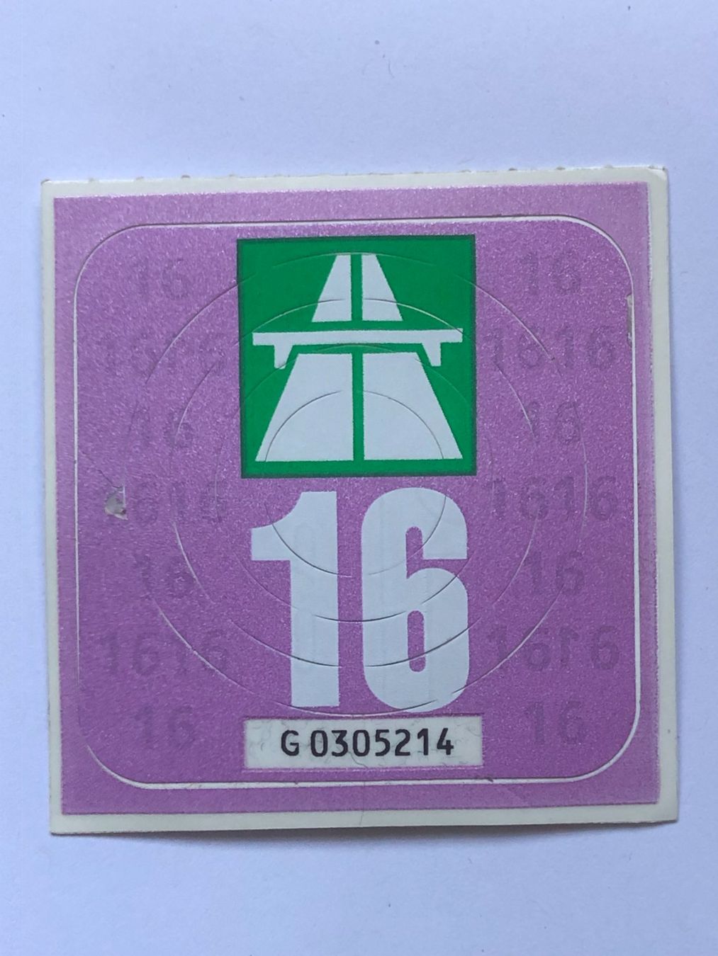Vignette autostradali: Autobahnvignette 2016 – Usato da Ganterschwil venduto da ganterb