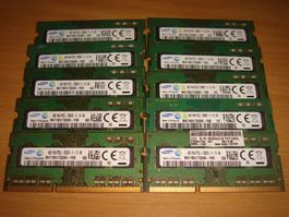 10 stück 4gb ddr3 PC3L 12800 (1600) für Laptop. Alle gleich.
