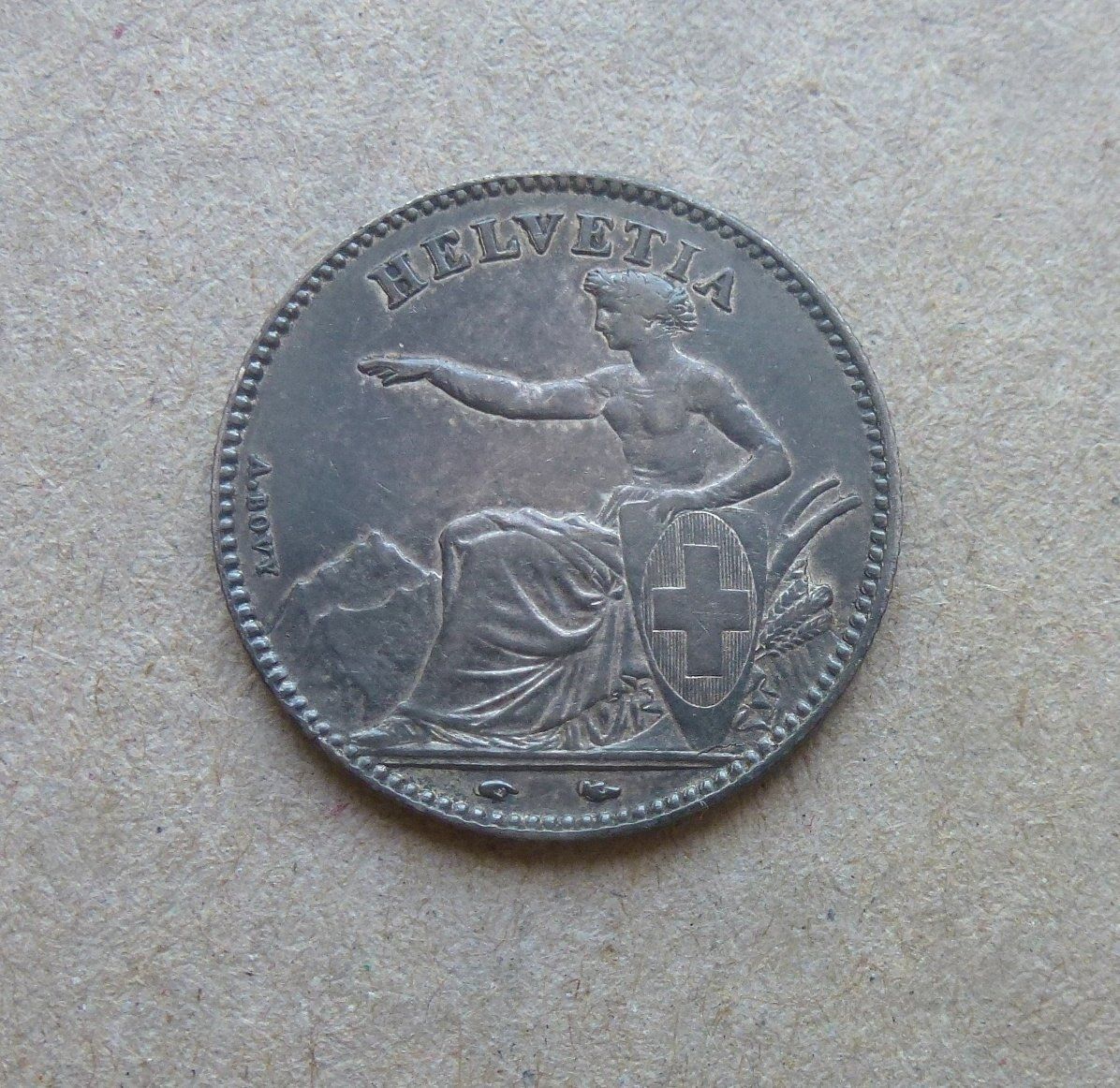 Alle Münzen: ++ 1.- Franken 1850, gute Erhaltung – Gebraucht aus Walkringen von Casablanca777 1
