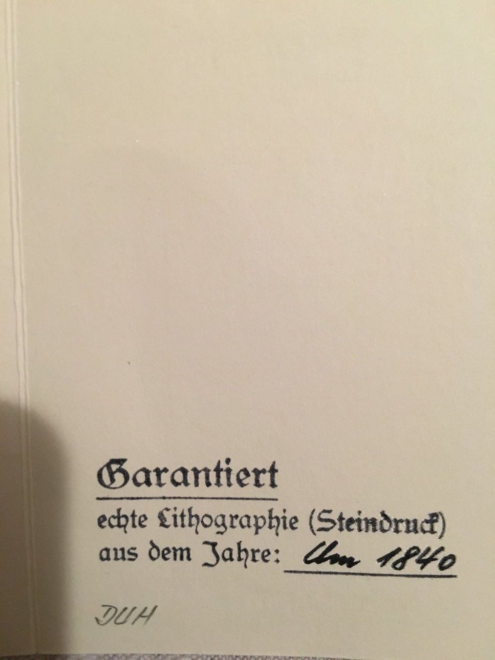 Grafica & Litografie: Lithographie /1840 – Usato da Uster venduto da jelk 2