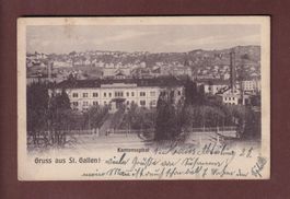 Gruss aus ST. GALLEN - Kantonsspital - 1920