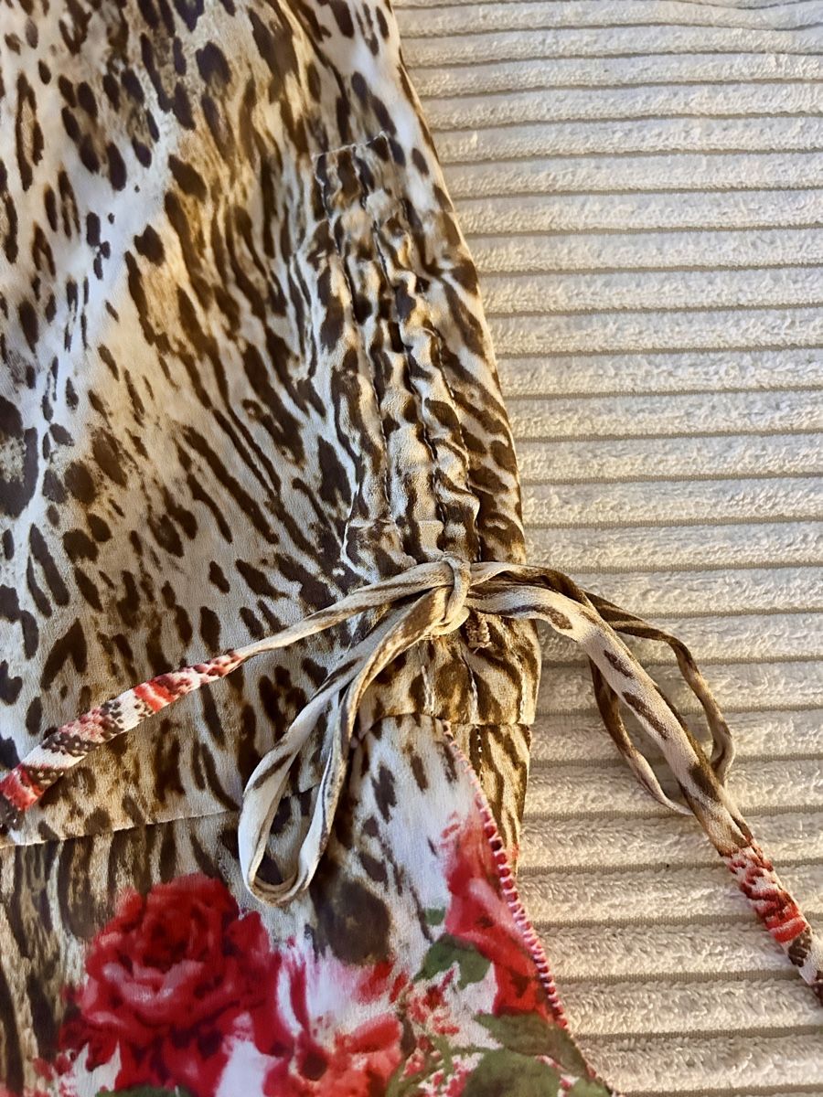 Gonne: Rock mit Leopardenmuster und Rosenprint Gr.S – Nuovo (secondo la descrizione) da Egliswil venduto da anbe8 3