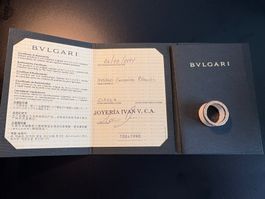 Original BVLGARI B.zero1 4-Band Ring – Roségold 18 kt & weis