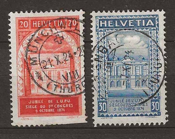 Tutti i francobolli: CH167 - UPU 1924 obl. – Usato da Trélex venduto da Phil_Albert
