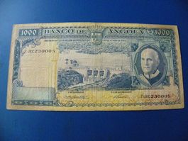 Angola 1000 Escudos 1962, P-96, Fine- (Serie 7JXC230005)