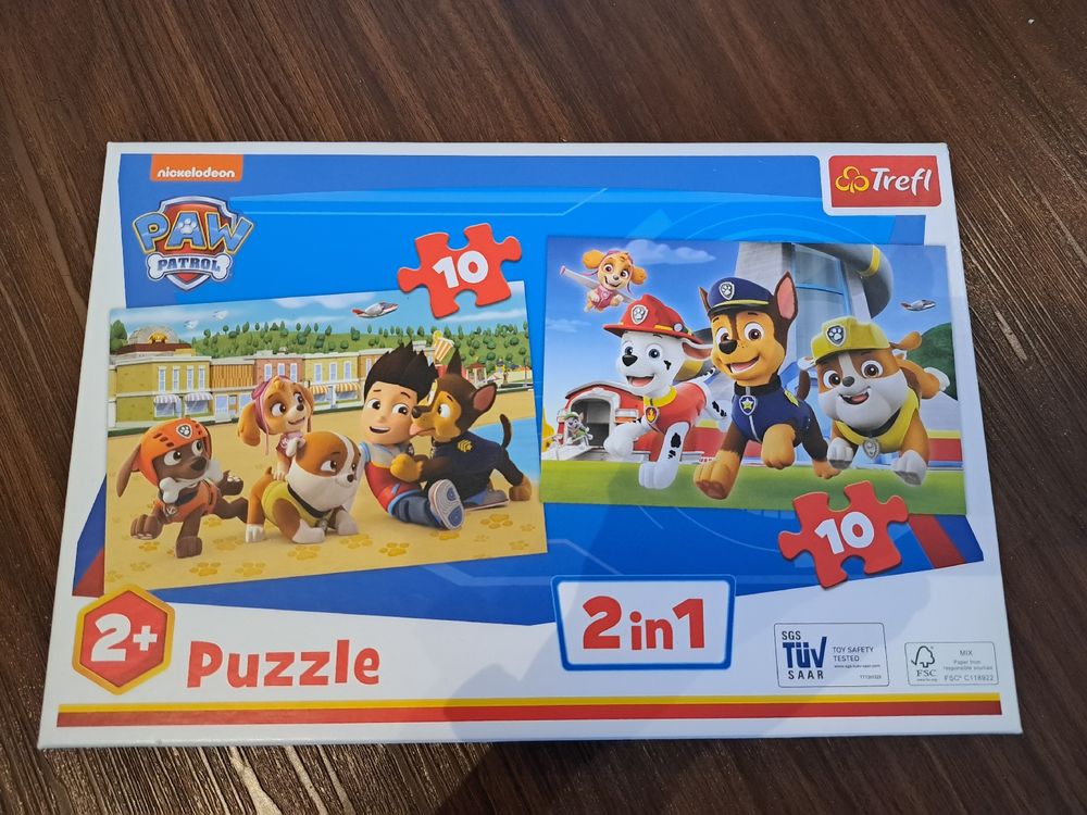 2 Paw Patrol Puzzle 2in1 10 Teile ab 2+ Jahren | Kaufen auf Ricardo
