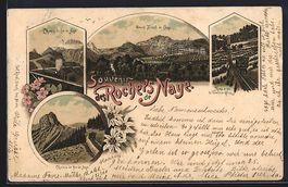 Litho Rochers de Naye, Chemin de fer Nay
