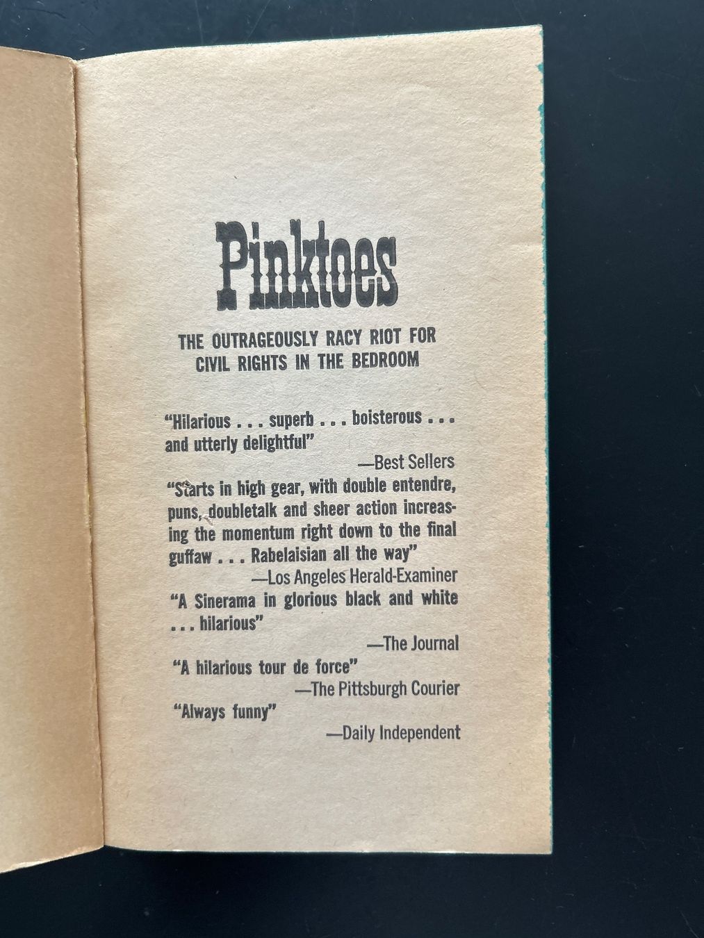 Libri: PINKTOES by CHESTER HIMES – Usato da Zumikon venduto da tuna007 2