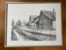 Willi Buck Mitteldorf Zuzwil Reproduktion handsigniert 44/70