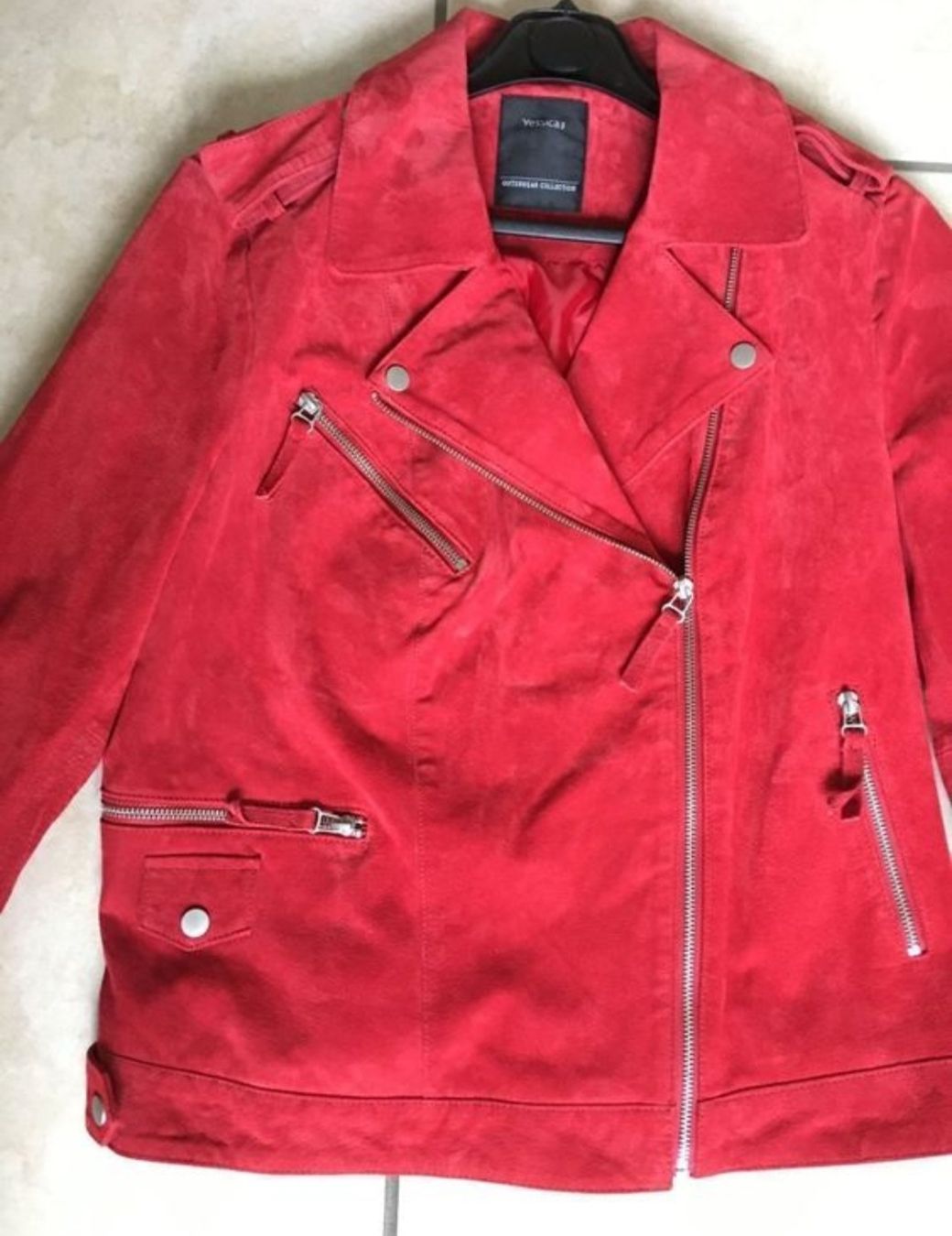 Giacche: Rote Wildlederjacke Gr. 44 - Trendy – Usato da Safenwil venduto da Mllcs 1