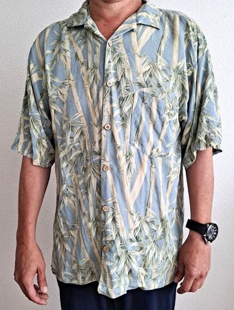 Seidenhemd Herren 100% Seide Gr. M