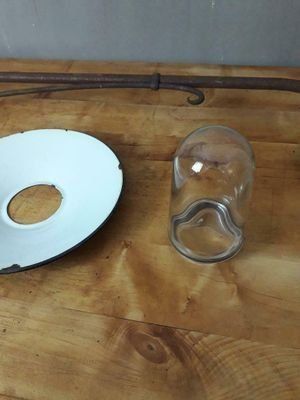 Lampade: AnNo04 Alte Aussenlampe mit Emaille Schirm – Usato da kraiburg am inn venduto da Vintage-Living 5