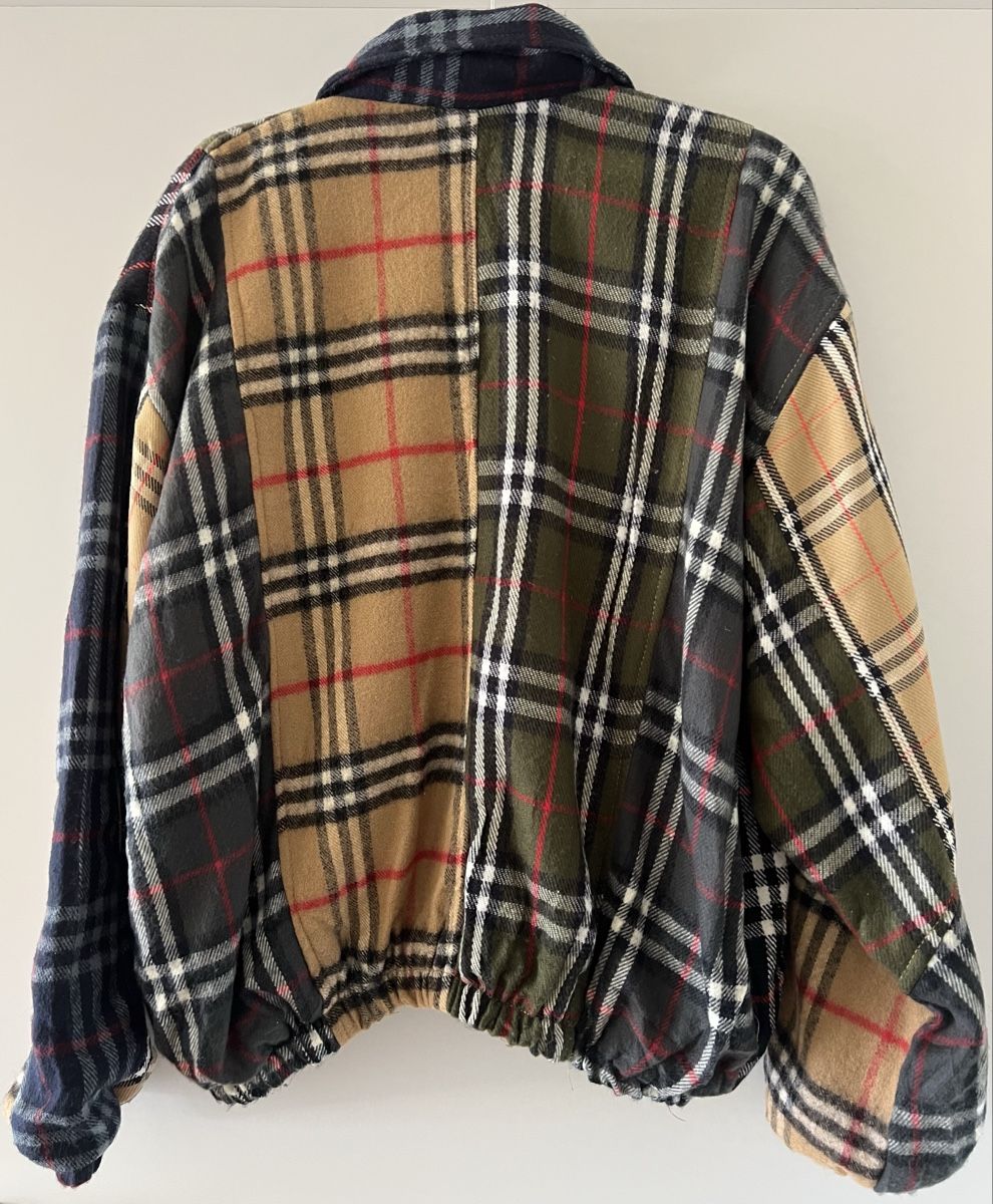 Giacche: GIACCA PATCHWORK TARTAN RIELABORATA – Usato da Lugano venduto da TKvintage 1