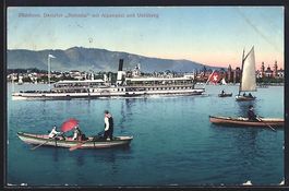 Dampfer Helvetia auf dem Zürichsee mit 