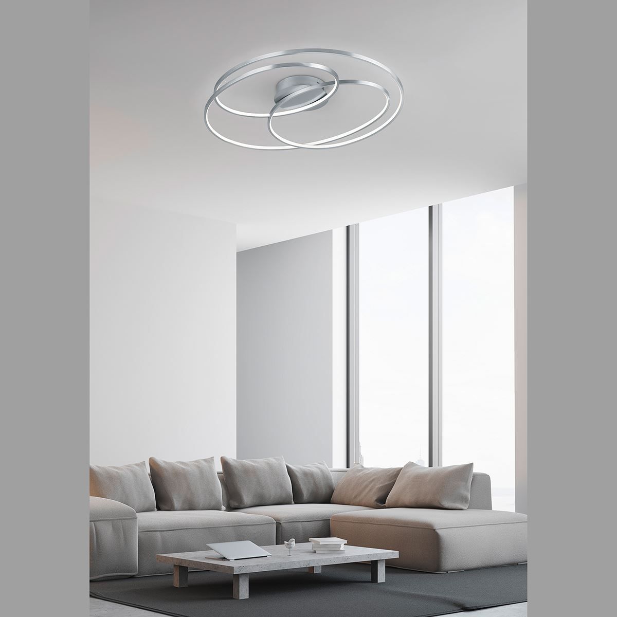 Lampadari & plafoniere: LED Deckenleuchte, Rund, 60 cm x 43 cm – Nuovo (secondo la descrizione) da Kreuzlingen venduto da Smart-Light 1