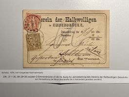Schweiz 1878, Znr. 37+38 top erhalten