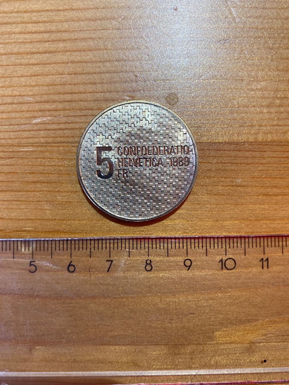 Tutti le monete: 5 Fr. Confederation Helvetica 1989 Münze – Usato da St.Gallen venduto da maierm01