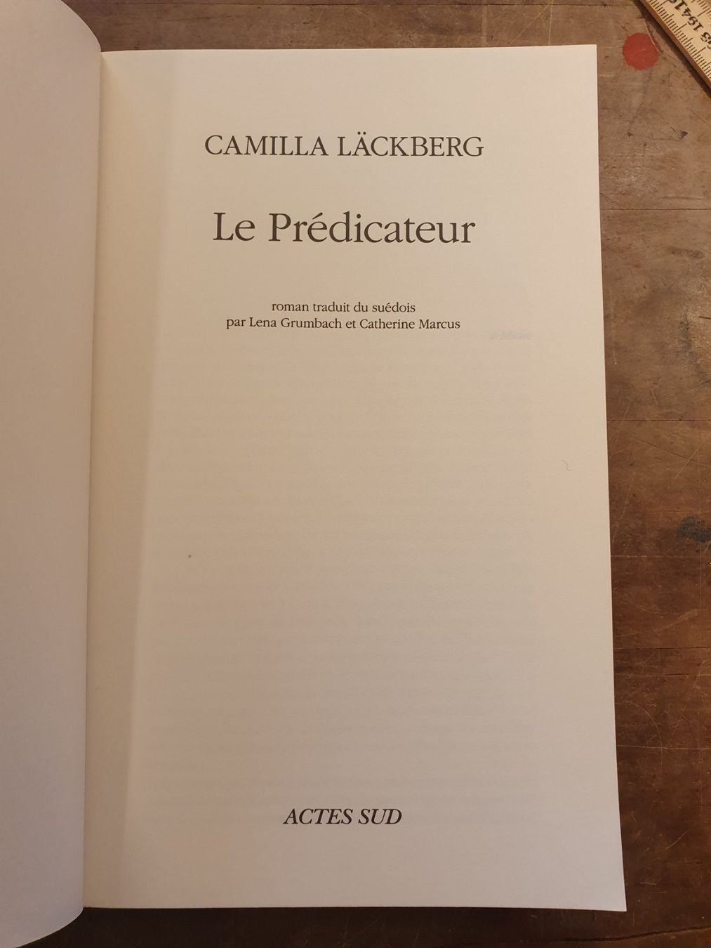 Libri: Le Prédicateur - Camilla Läckeberg - Actes – Usato da Zürich venduto da loosebone 2