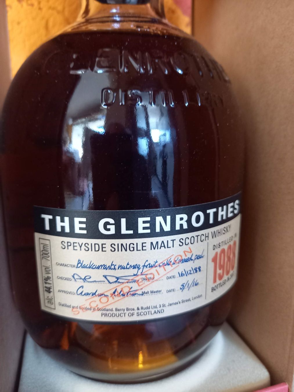 Glenrothes Bevande alcoliche: Glenrothes 1988 bottled 2017 – Nuovo (secondo la descrizione) da Minusio venduto da Mazarin8 2
