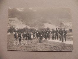 Echtphoto Karte Wallenstadt Walenstadt SG Militär Velo 1906