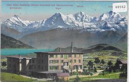 Hotel Staffelalp und Alpenpanorama - Litho