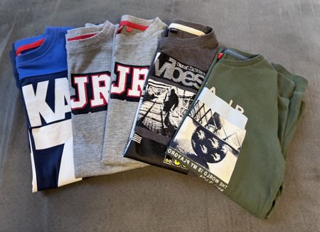5x Kinder Langarmshirts Gr. 134/140!