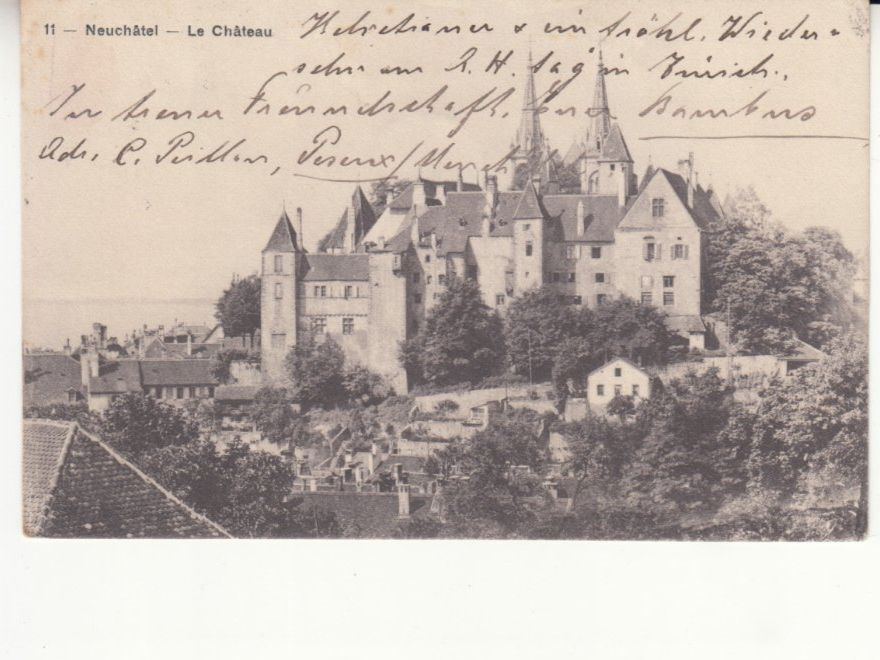 Cartoline postali: Neuchâtel 1910 – Usato da Bürglen TG venduto da StampGraf