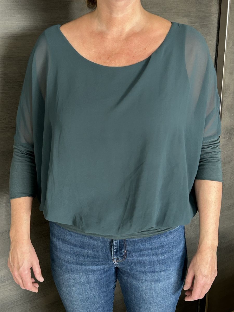 Esprit Camicette: Esprit Damen Bluse petrol Gr. 38 – Usato da Bachenbülach venduto da danielaa0102 4