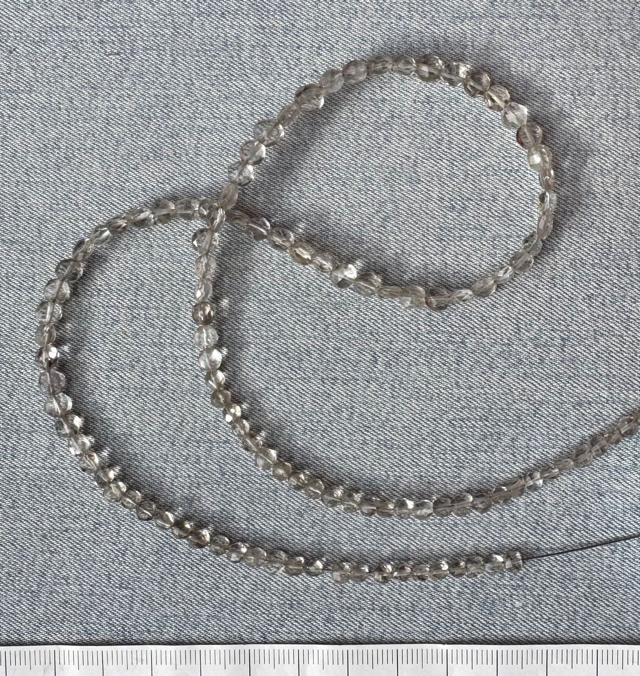Catenine: Quartz  4 bis 5 mm!!!  facettiert  46 cm   unikat – Nuovo e nell'imballaggio originale da Leuggern venduto da gemshow 3