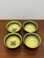 4x vintage Keramik Schale handbemalt 50s 60s Schälchen Set