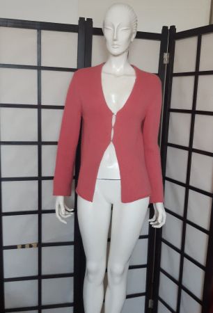 Feine Benetton Strickjacke,Angora Wolle,Gr. S, Farbe Lachs