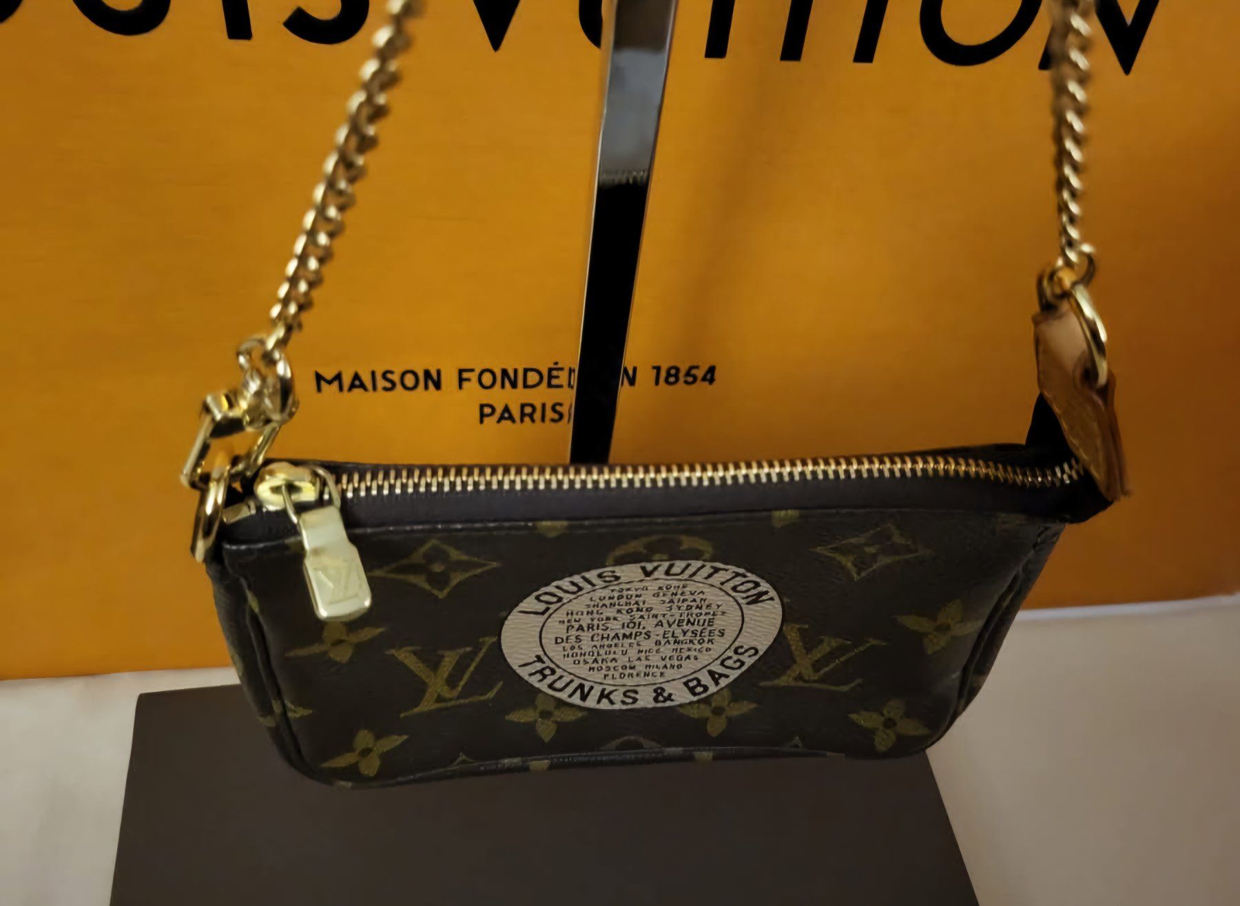 Louis Vuitton Borse da donna: Louis Vuitton  Pochette Mini Limited Trunks – Usato da Gattikon venduto da lavric_d 1