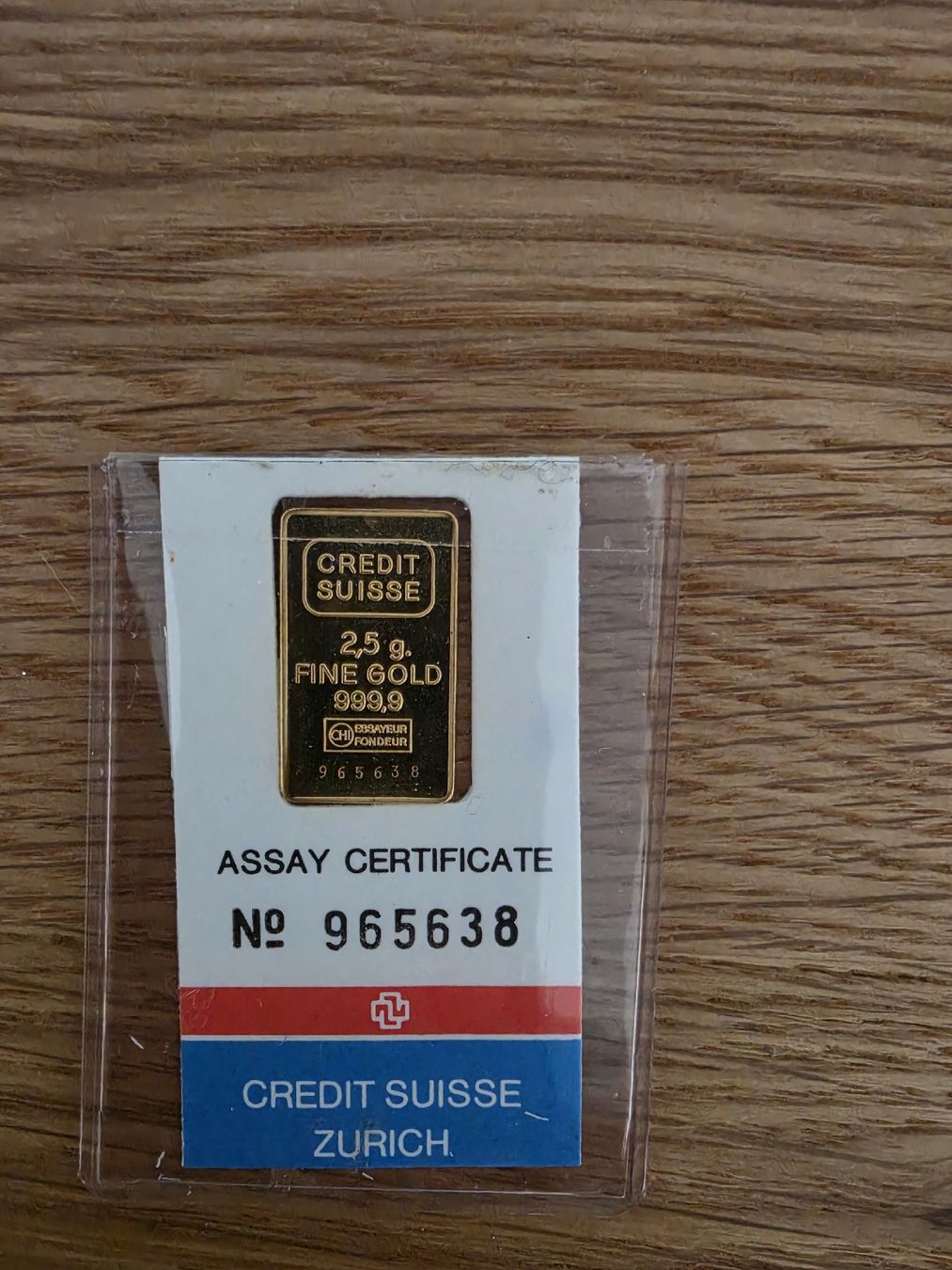 Métaux précieux: 2.5g Goldbarren – D'occasion à Sursee par YellowBlack